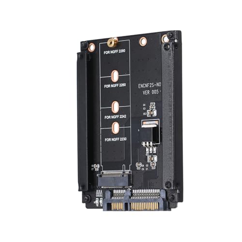 M.2 to SATA Adapter, Convert Key - B - M SATA M.2 SSD to SATA 22PIN, Plug and Play, Support All SATA Protocol M.2 SSD 2230, 2242, 2260, 2280