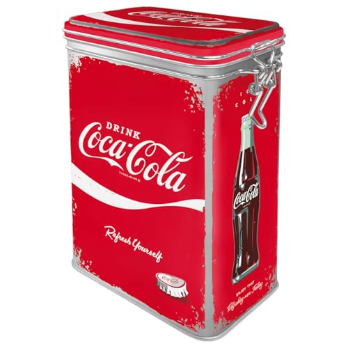 Nostalgic-Art Boîte à café rétro, 1,3 l, Coca-Cola – Refresh Yourself – Idée cadeau pour fans de Coke, Official License Product (OLP), récipient avec...
