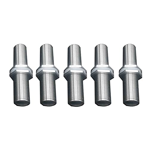 TMP1105 5PCS BSP Male Thread 304 Stainless Steel Full Thread Water Tank Pipe Fitting Connector Adapter 1/4Inch 1/2Inch 3/4Inch 1Inch (Size : 75mm, Thread Specification : 1/2Inch)