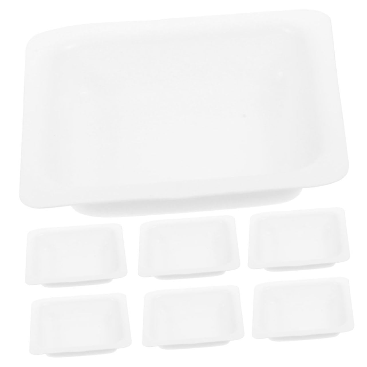 SOLUSTRE 250pièces Plateaux De Pesée De Récipients Pour Mesure De Poudres Et Liquides Ustensiles De Laboratoire Pratiques Et Empilables Pour Transferts Et Stockage