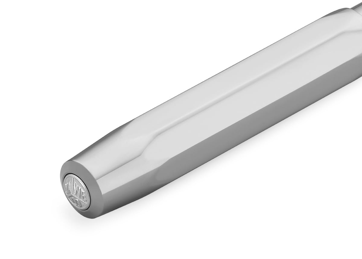 Kaweco TITAN SPORT Füllhalter I Premium Titanium Füllfederhalter für Tintenpatronen mit hochwertiger Stahlfeder I Luxus Füller aus Hightech-Metall 12,7 cm I Federbreite: F (Fein)