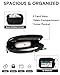 YDF The Iris Wallet for Women Mini Zip Card Case with Clear ID Window Zipper Coin Purse Lightweight Portable Keychain Wallet