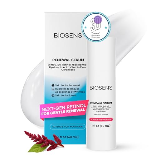 Retinol Renewal Serum for Face – 0.15% Retinol, Hyaluronic Acid & Niacinamide, Pore Minimizer, Anti-Aging & Skin Rejuvenation, Non-Comedogenic, 1 fl oz