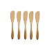 Angelduck 5Pcs Wooden Butter Knife Cheese Spreader, 6"