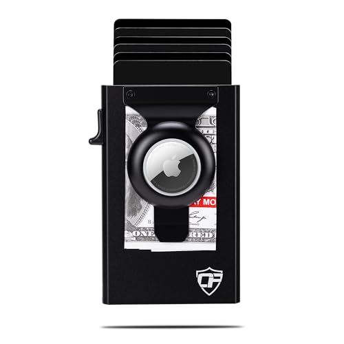 Image of Conceal Plus Card Blocr - Minimalist AirTag Wallet for Men, with Money Clip | This mens wallet with airtag holder keeps a slot built in, so a genuine Apple AirTag can ride along completely hidden inside.