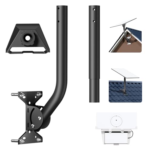 Starlink Mount Gen 3 Standard 4/4X Wall Roof Mounting Kit -Heavy Duty Weatherproof Pole/Pipe Mount with Pivot & Bracket, Outdoor/Indoor Solution for Antenna & Router