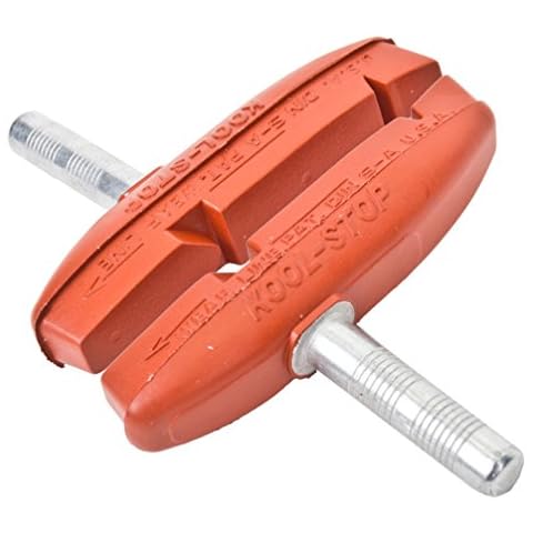 Kool Stop Cantilever Thinline, Cantilever Brake Pads, Non-Threaded Posts, Salmon, Red, Pair Cover