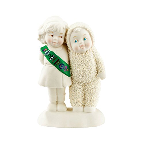 Department 56 Snowbabies Making New Girls Scout Friends Porcelain Figurine 4051845 New