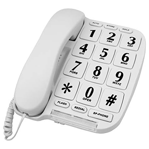 Big Button Phone with Speaker and Memory Cover