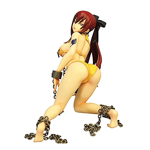 YUPADM Fairy Tail: Erza Scarlet Figure (Maillot de Bain) Modèle d'anime Statue de Dessin animé Figurines d'action Jouets pour Adultes Ornements de Bureau Souvenir d'anniversaire Objets