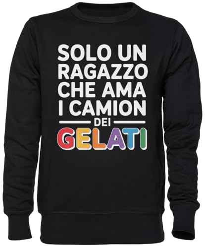 Camion dei gelati sweat-shirt noir unisexe idéal pour vos sorties décontractées en ville