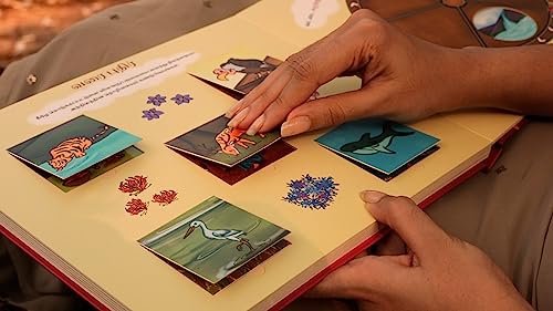 Image of I / ஐ - Tamil interactive board book for children on sangam landforms with slider, lift the flap and telephone dial mechanisms