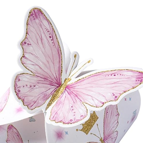 Boîtes à dragées papillon rose : sublimez vos tables de mariage et baptême - 3