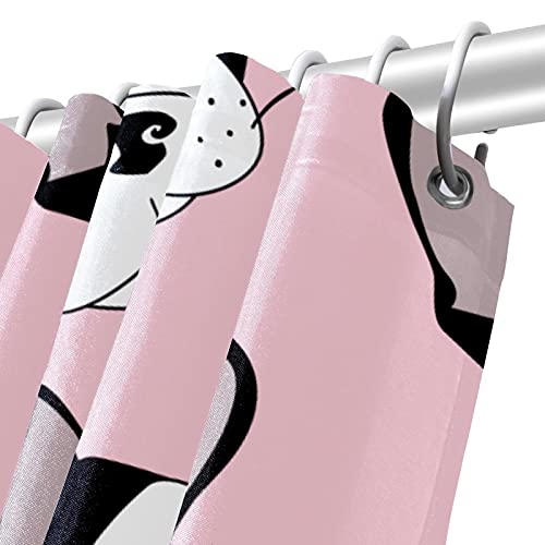 Rideau de douche bouledogue mignon hipster déco de salle de bain