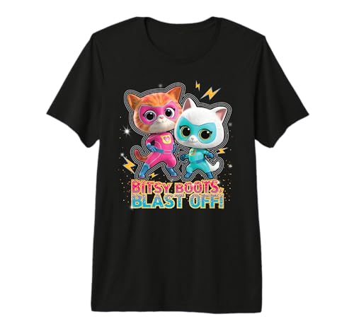 T-shirt SuperKitties Disney Junior en coton peigné résistant Ginny et Bitsy
