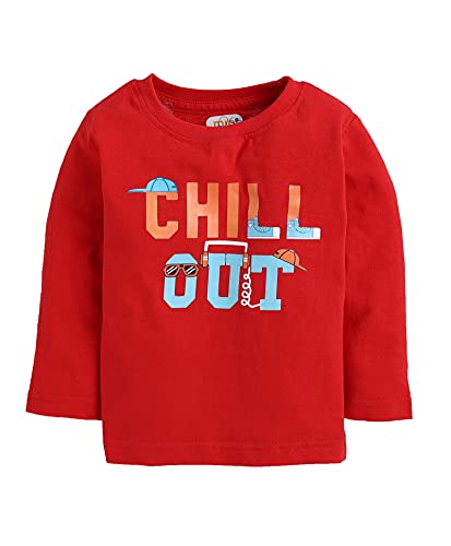 Image of MINITATU Baby-Boy's Animal Print Regular Fit T-Shirt