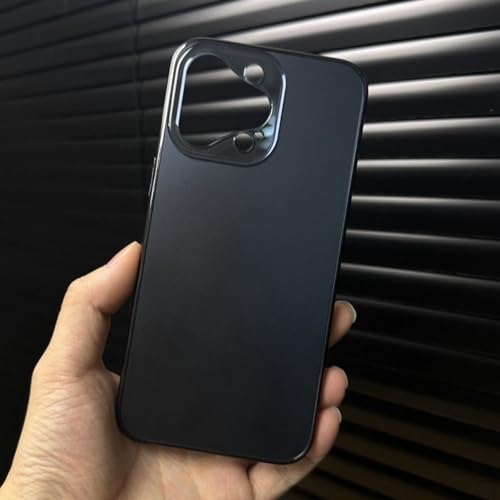 Coque iPhone 14 Pro Max givrée noire pour éviter les bris d'écran et les traces de doigts