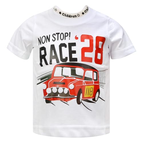 Image of DEEKEY Toddler Boys Shirts Short-Sleeve Little Kids t Shirts Boys' Tops, Tees & Shirts Graphic TEE Age for 2-7 Years 4-Pack