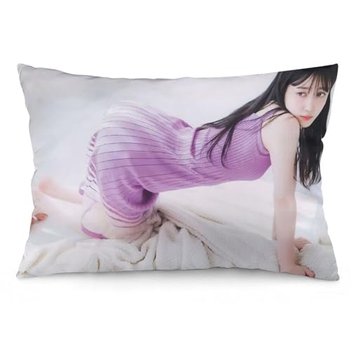 久保史緒里 6 枕カバー ロング枕カバー 両面印刷 柔らかく生地 横寝用抱き枕 向き寝 室内装飾 12 "x20 "