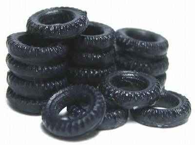 1/150 情景アクセサリー 古タイヤ Nゲージ