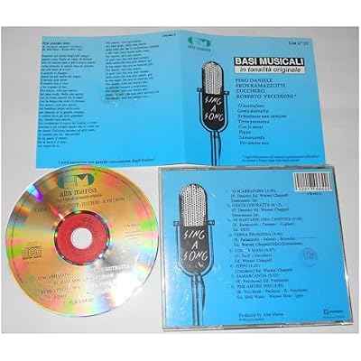 BASI MUSICALI IN TONALITA' ORIGINALE Daniele/Zucchero/Ramazzotti/Vecchioni CD