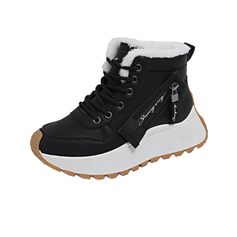 Womens Winter Snow Boots Women Ankle Booties Warm Fur Lined Waterproof Insulated Slip on Outdoor Sports Shoes