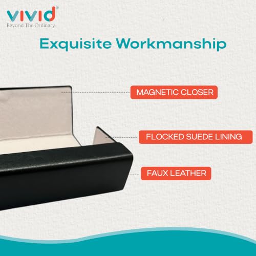 Image of VIVID Unisex Specs Magnetic Eyewear Dabbi Faux Leather Hard Case Cover