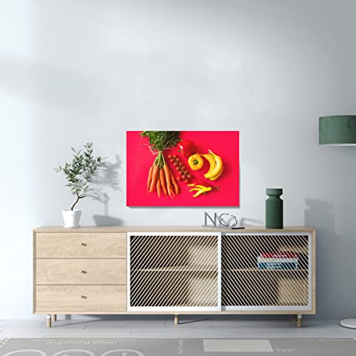 Tableau Décoratif Piments et Tomates Toile Haute Définition 60x40 - 3