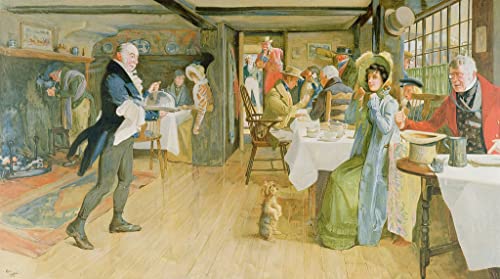 Cuadro en lienzo vintage de Cecil Aldin para decorar paredes de salón o dormitorio, 60x90cm
