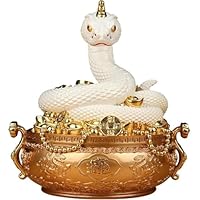 Amazon.co.jp: 【KOKUMON 】蛇 巳年 風水 へび 弁財天 白蛇の しろへび