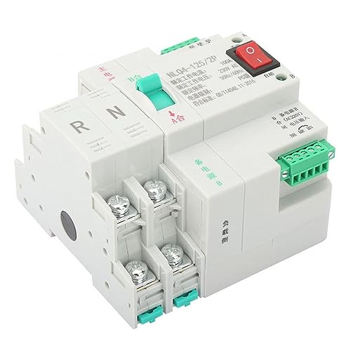 Inverseur source automatique 2P 80A disjoncteur transfert double puissance AC 230V