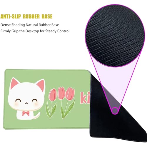 Tapis de souris mignon vert pour la décoration de bureau et le PC