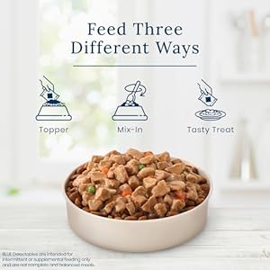 Blue Buffalo Delectables Pure Moist Canine Meals Topper, Turkey Dinner 3oz (Pack of 24)