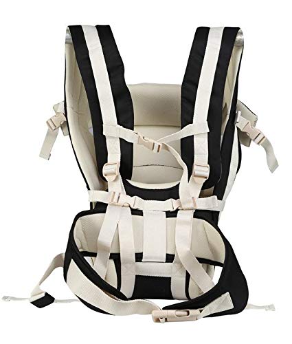 Image of Antil's Baby Carrier Bag /Adjustable Hands Free 4 in 1 Baby /Baby sefty Belt /Child Safety Strip /Baby Sling Carrier Bag /Baby Back Carrier Bag (Black) Front Carry Facing