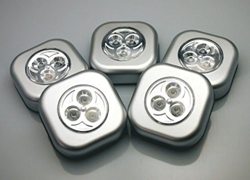 Heim & Büro - Lámparas LED adhesivas (5 unidades)