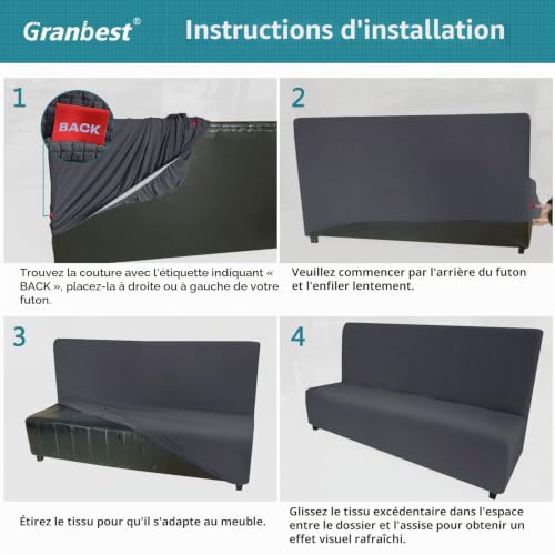Housse de canapé futon pour chien et chat protection meuble