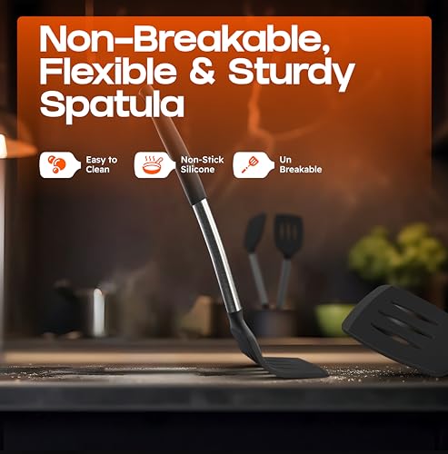 Bakeroyal ST-BK-2PCS Silicone Spatula Set thumb #5