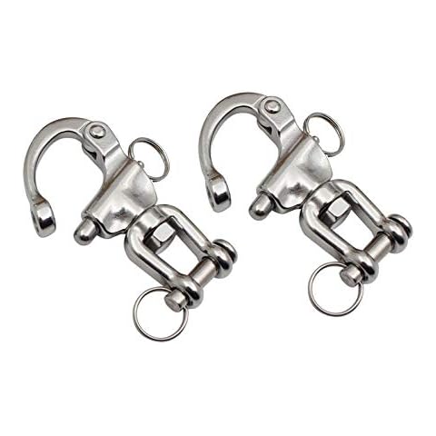 OSTARE 5" Swivel Snap Shackle for Sailboat Spinnaker Halyard &Diving Cover