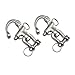 OSTARE Swivle Snap Shackle Quick Release,Marine Boat Sailing Bail Clip 2-3/4
