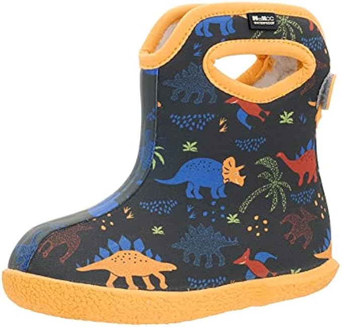 MCIKCC Baby Boots, Waterproof Rainning Boots Lightweight Adjustable Outdoor Boots Multicolor for the Infant, Toddler, Baby, Girls, Boys…