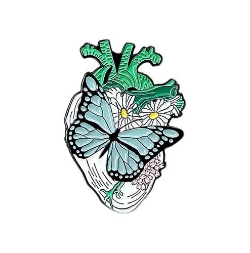 Broche mer rose et cœur en émail pour vos soirées élégantes