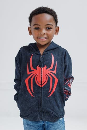 Image of Marvel Spider-Man Matching Family Cosplay Fleece Zip-Up Hoodie
