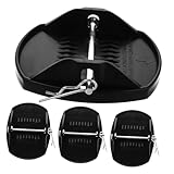 LALADEFIEE 4pcs Rv Jack Blocks Stabilizer Support Pads for Camper Leveling Boot Trailer Foot Tire Pads