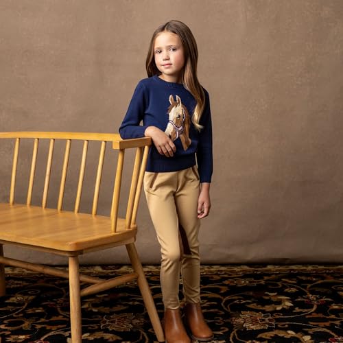 Image of Hope & Henry Girls' Ponte Riding Pants