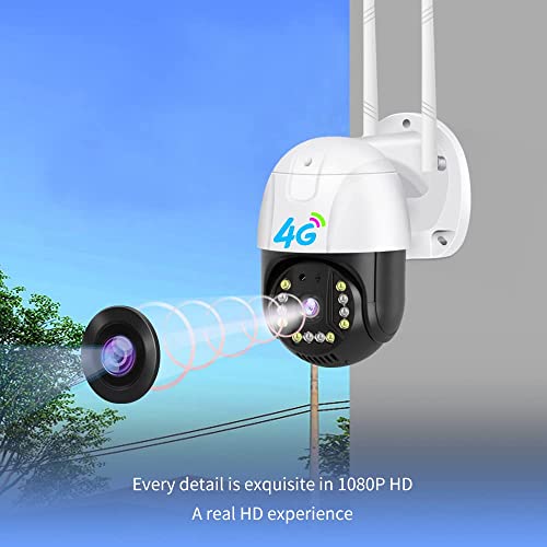 Image of DDLC 5MP 4G SIM LTE Wireless Outdoor PTZ Security Camera | SIM Based PTZ CCTV Camera | Full HD | 360 Pan Tilt | Color Night Vision | Motion Detection | Two-Way Audio with Mobile App V380 Pro (4G ptz)