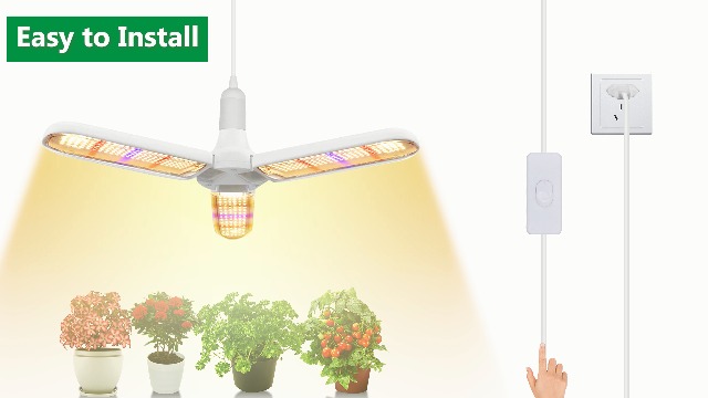 Grow Light LED Full Spectrum 5V USB Timer Indoor Plants Flower Growth ...