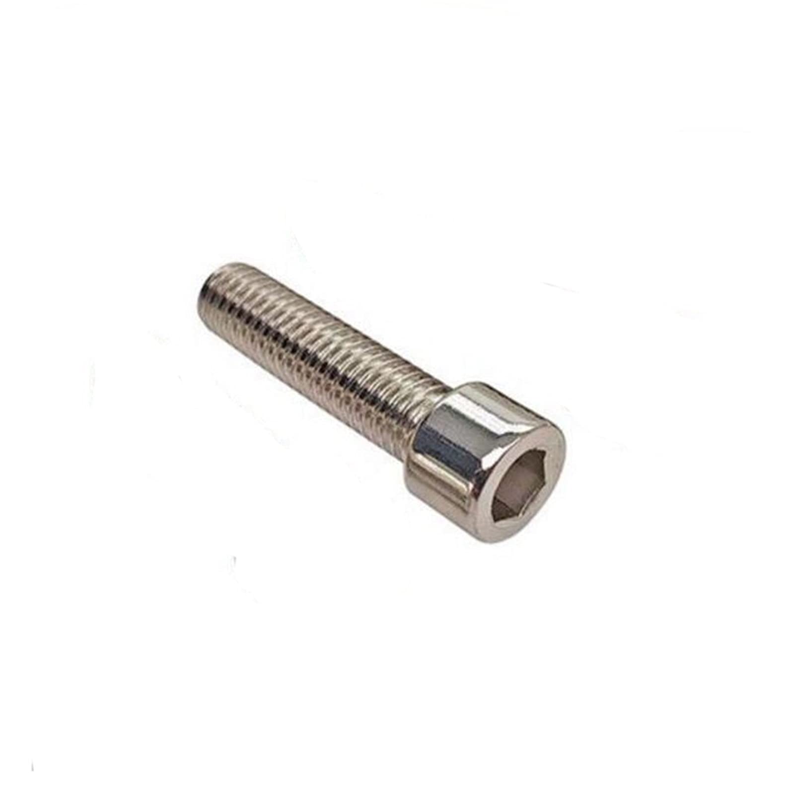 Boulon M6 tête cylindrique hexagonale en inox 201 haute dureté, empreinte hex, 30 vis de 25mm
