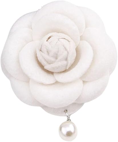 Broche de seguridad con perlas bohemias, broche de flores, tocados, broches para chal, para mujeres y niñas, broche de cuello rosa