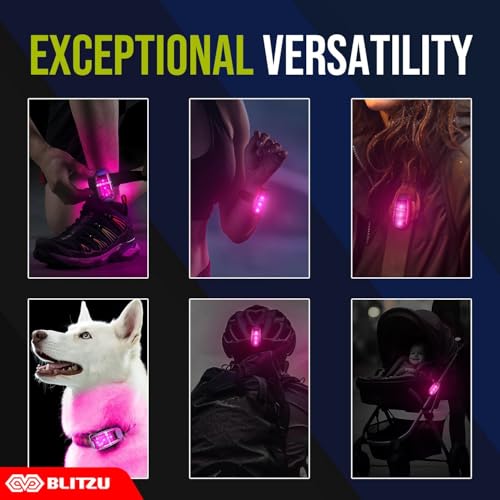 4 Pack LED Safety Light, Clip on Reflective Gear Lights for Walking at Night, Running, Jogging, High Visibility Strobe Light Accessories for Runners, Kids, Hiking, Kayak, Cycling, Camping, Boat - Image 4
