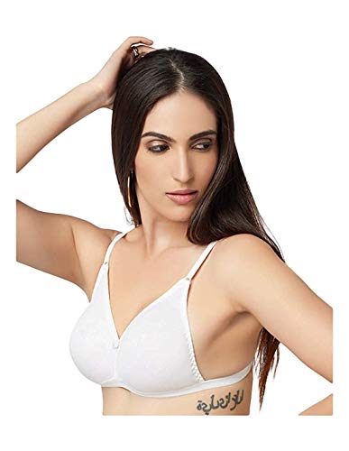 Image of Daisy DEE Women's Cotton Seamless T-Shirt Bra Non-Padded with Adjustable Straps Everyday Bra - Backless